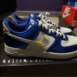 Nike Men's Blue and Gray Sneakers